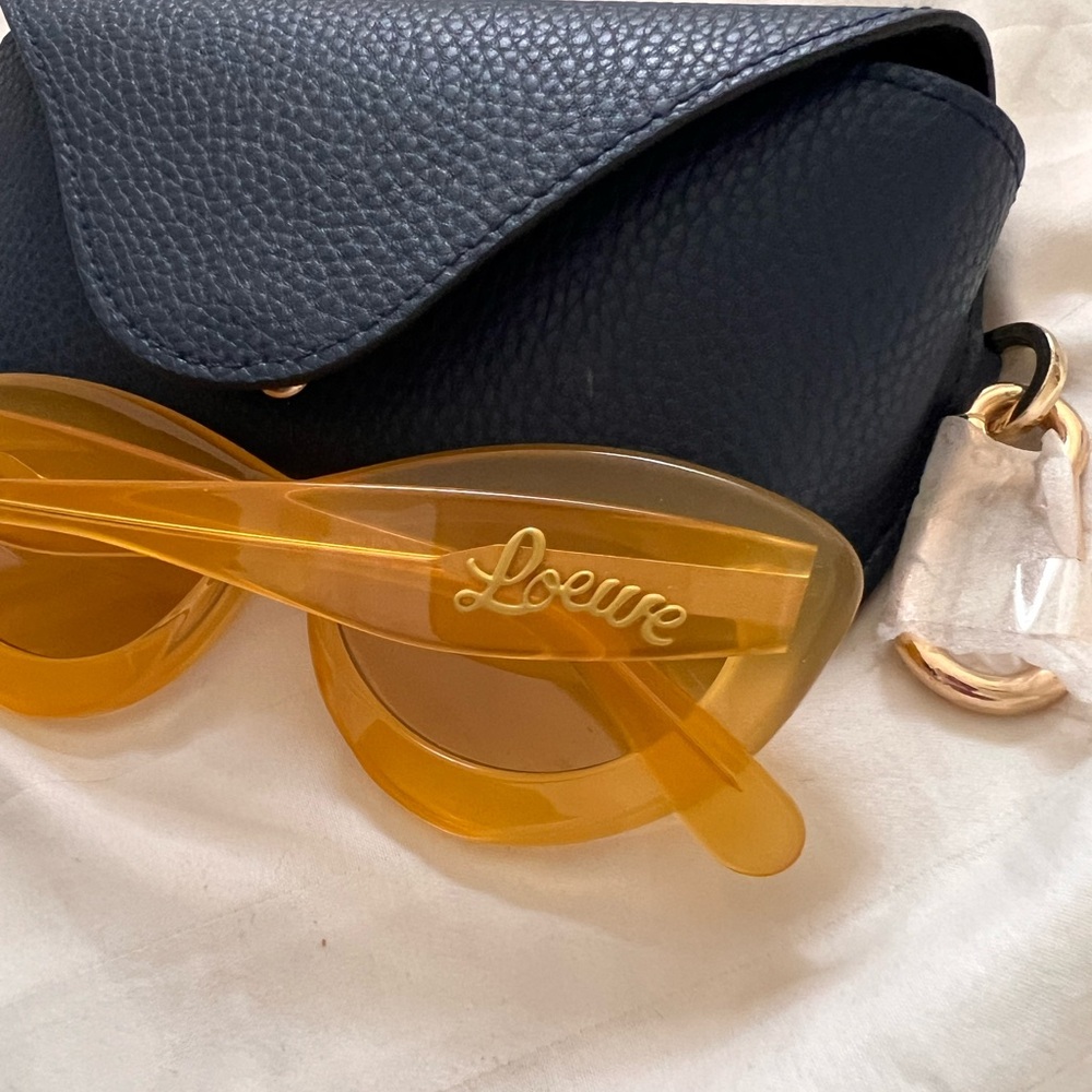 Loewe Cat-Eye Sunglasses (Shiny Yellow) Bold Design